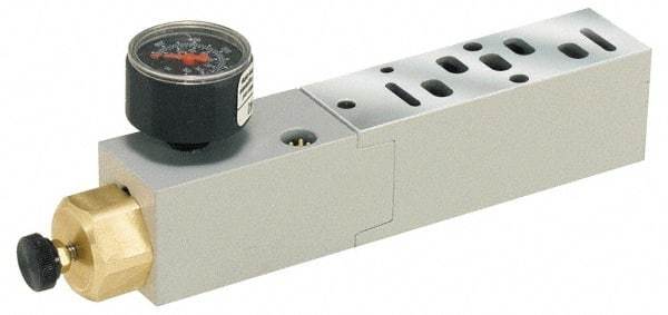 Parker - 15407-2 Solenoid Valve Sandwich Regulator - Use with HB Series Solenoid Valves - USA Tool & Supply