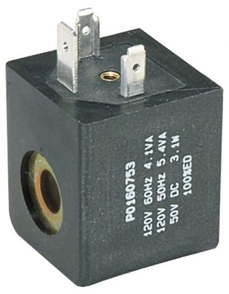 Parker - Direct Acting, Thermoplastic Solenoid Valve - Normally Closed, 232 Max PSI, FKM Seal - USA Tool & Supply