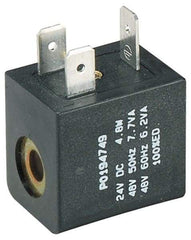 Parker - 12 DC Volt, Class F, Solenoid Coil - 5.5 Watt, IP 65 Enclosure, Use with Parker B Series Viking Valve - USA Tool & Supply