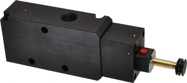 Parker - 1/2" NPT Port, Single Solenoid, 3 Way, Valveless Coil, Aluminum Solenoid Valve - Normally Closed, 145 Max PSI, Buna-N Seal - USA Tool & Supply