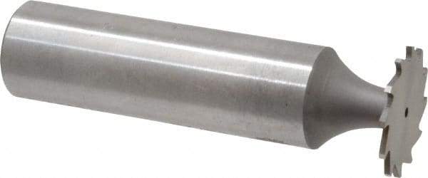 Whitney Tool Co. - 5/8" Diam x 1/32" Face Width, Cobalt, 12 Teeth, Shank Connection Woodruff Keyseat Cutter - Uncoated, 2-1/32" OAL x 1/2" Shank, Straight Teeth - USA Tool & Supply
