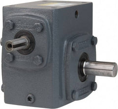 Boston Gear - 3-1/4 Centerline Distance, 50:1, 35 RPM Output, 2.12 Input Horsepower, 2,791 Lbs. Max Torque, Speed Reducer - Part No. 732-50-J, 7/8" Shaft Diam, Single Shaft Right, 6-3/4" High - USA Tool & Supply