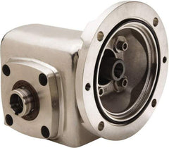 Boston Gear - 2.06 Centerline Distance, 40:1, 44 RPM Output, 0.81 Input Horsepower, 876 Lbs. Max Torque, Speed Reducer - Part No. SSHF72140KB5HSP20, 1-1/4" Shaft Diam, Hollow Shaft, 5/8" Bore, 4.34" High, 56C NEMA - USA Tool & Supply