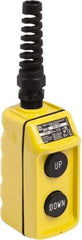 Schneider Electric - 2 Operator, Pushbutton Pendant Control Station - Up-Down (Legend), Momentary Switch, 8NC Contact - USA Tool & Supply