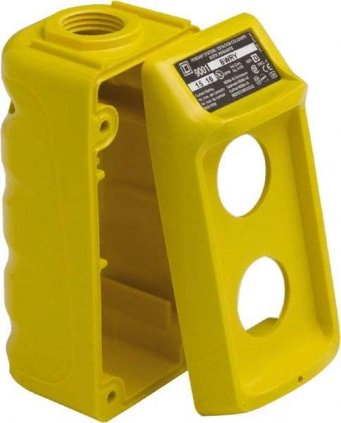 Square D - Pushbutton Control Station Enclosure - For Use with 9001BW Control Stations - USA Tool & Supply