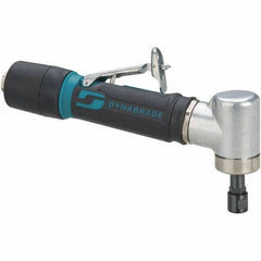 Dynabrade - 1/4" Collet, Angle Handle, Air Angle Die Grinder - 30,000 RPM, Rear Exhaust, 26 CFM, 0.4 hp, 90 psi, 1/4 NPT Inlet - USA Tool & Supply