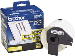 Brother - 3.91" Wide x 2-13/32" Long, White Paper Shipping Label - For Label Maker - USA Tool & Supply