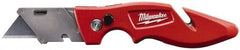 Milwaukee Tool - Fixed Blade Folding Utility Knife - USA Tool & Supply