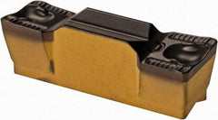 Iscar - 6005GRIP Y Grade IC8250, 6mm Cutting Width Carbide Grooving Insert - 3.6mm Max Depth of Cut, Neutral, 0.5mm Corner Radius, TiCN/Al2O3/TiN Finish - USA Tool & Supply