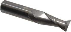 Niagara Cutter - 5/8", 1-1/4" LOC, 5/8" Shank Diam, 3-1/2" OAL, 2 Flute, Solid Carbide Square End Mill - Single End, Uncoated, Spiral Flute, 30° Helix, Centercutting, Right Hand Cut, Right Hand Flute, Series C230 - USA Tool & Supply