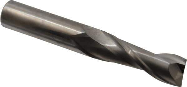 Niagara Cutter - 3/4", 2-1/4" LOC, 3/4" Shank Diam, 5" OAL, 2 Flute, Solid Carbide Square End Mill - Single End, Uncoated, Spiral Flute, 30° Helix, Centercutting, Right Hand Cut, Right Hand Flute, Series C230 - USA Tool & Supply