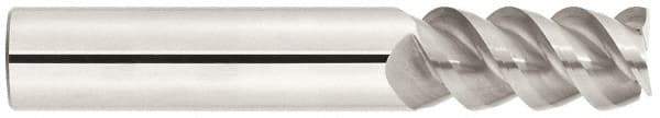 Niagara Cutter - 5/8", 1-1/4" LOC, 5/8" Shank Diam, 3-1/2" OAL, 3 Flute, Solid Carbide Square End Mill - Single End, TiAlN Finish, 60° Helix, Centercutting, Right Hand Cut, Series C360 - USA Tool & Supply
