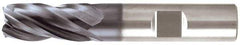 Niagara Cutter - 1", 4 Flute, Single End, Solid Carbide, 0.03" Corner Radius End Mill - 5" OAL, Right Hand Flute, 2" LOC, Right Hand Cut - USA Tool & Supply