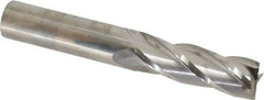 Niagara Cutter - 3/4", 2-1/4" LOC, 3/4" Shank Diam, 5" OAL, 4 Flute, Solid Carbide Square End Mill - Single End, Uncoated, Spiral Flute, 30° Helix, Centercutting, Right Hand Cut, Right Hand Flute, Series C430 - USA Tool & Supply