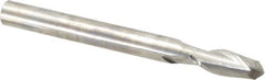 Niagara Cutter - 3/8" Diam, 1" LOC, 2 Flute Solid Carbide Ball End Mill - Uncoated, Single End, 4" OAL, 3/8" Shank Diam, Spiral Flute - USA Tool & Supply