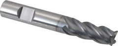 Niagara Cutter - 3/8", 4 Flute, Single End, Solid Carbide, 0.02" Corner Radius End Mill - 2-1/2" OAL, Right Hand Flute, 7/8" LOC, Right Hand Cut - USA Tool & Supply