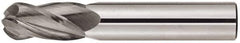 Niagara Cutter - 5/8" Diam, 3/4" LOC, 4 Flute Solid Carbide Ball End Mill - TiAlN Finish, Single End, 3" OAL, 5/8" Shank Diam, Spiral Flute - USA Tool & Supply