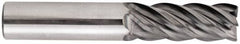 Niagara Cutter - 5/8" Diam 5 Flute Solid Carbide 0.045" Corner Radius End Mill - USA Tool & Supply