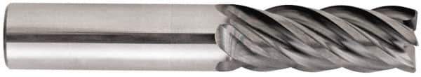 Niagara Cutter - 3/8", 5 Flute, Single End, Solid Carbide, 0.015" Corner Radius End Mill - 2-1/2" OAL, 40° Helix, Right Hand Flute, 7/8" LOC, Right Hand Cut - USA Tool & Supply