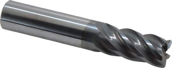Niagara Cutter - 5/8", 5 Flute, Single End, Solid Carbide, 0.06" Corner Radius End Mill - 3-1/2" OAL, 40° Helix, Right Hand Flute, 1-1/4" LOC, Right Hand Cut - USA Tool & Supply