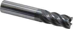 Niagara Cutter - 5/8", 5 Flute, Single End, Solid Carbide, 0.06" Corner Radius End Mill - 3-1/2" OAL, 40° Helix, Right Hand Flute, 1-1/4" LOC, Right Hand Cut - USA Tool & Supply