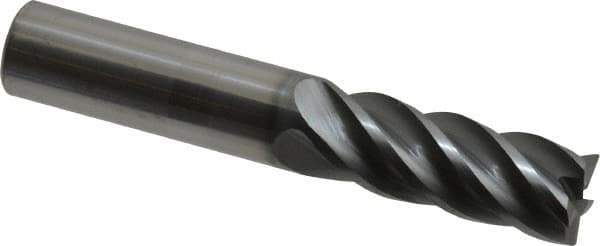 Niagara Cutter - 1/2", 5 Flute, Single End, Solid Carbide, 0.015" Corner Radius End Mill - 3" OAL, 40° Helix, Right Hand Flute, 1-1/4" LOC, Right Hand Cut - USA Tool & Supply