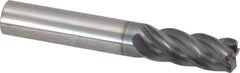 Niagara Cutter - 3/8", 5 Flute, Single End, Solid Carbide, 0.045" Corner Radius End Mill - 2-1/2" OAL, 40° Helix, Right Hand Flute, 7/8" LOC, Right Hand Cut - USA Tool & Supply