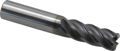 Niagara Cutter - 1/2", 5 Flute, Single End, Solid Carbide, 0.09" Corner Radius End Mill - 3" OAL, 40° Helix, Right Hand Flute, 1-1/4" LOC, Right Hand Cut - USA Tool & Supply