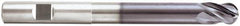 Niagara Cutter - 5/16", 4 Flute, Single End, Solid Carbide, 0.02" Corner Radius End Mill - 4" OAL, Right Hand Flute, 7/16" LOC, Right Hand Cut, 2-1/8" Extended Reach - USA Tool & Supply