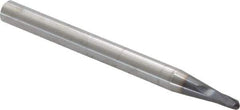 Niagara Cutter - 1/8" Diam, 1/8" LOC, 2 Flute Solid Carbide Ball End Mill - AlTiN Finish, Single End, 3" OAL, 1/4" Shank Diam, Spiral Flute - USA Tool & Supply