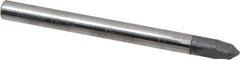 Niagara Cutter - 1/4" Diam, 1/4" LOC, 2 Flute Solid Carbide Ball End Mill - AlTiN Finish, Single End, 3" OAL, 1/4" Shank Diam, Spiral Flute - USA Tool & Supply