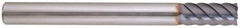 Niagara Cutter - 1/4", 5/8" LOC, 1/4" Shank Diam, 3" OAL, 6 Flute, Solid Carbide Square End Mill - Single End, AlTiN Finish, Spiral Flute, 45° Helix, Centercutting, Right Hand Cut, Right Hand Flute, Series MZ645 - USA Tool & Supply