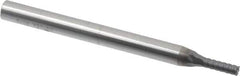 Niagara Cutter - 1/8", 3/8" LOC, 1/4" Shank Diam, 3" OAL, 6 Flute, Solid Carbide Square End Mill - Single End, AlTiN Finish, Spiral Flute, 45° Helix, Centercutting, Right Hand Cut, Right Hand Flute, Series MZ645 - USA Tool & Supply