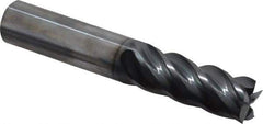 Niagara Cutter - 1/2", 1-1/4" LOC, 1/2" Shank Diam, 3" OAL, 5 Flute, Solid Carbide Square End Mill - Single End, AlCrN Finish, Spiral Flute, Variable° Helix, Centercutting, Right Hand Cut, Right Hand Flute, Series STS540 - USA Tool & Supply