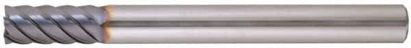 Niagara Cutter - 1/2", 6 Flute, Single End, Solid Carbide, 0.03" Corner Radius End Mill - 4" OAL, 45° Helix, Right Hand Flute, 1-1/8" LOC, Right Hand Cut - USA Tool & Supply