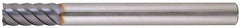 Niagara Cutter - 1/2", 6 Flute, Single End, Solid Carbide, 0.03" Corner Radius End Mill - 4" OAL, 45° Helix, Right Hand Flute, 1-1/8" LOC, Right Hand Cut - USA Tool & Supply