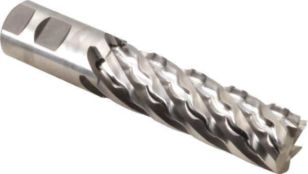 Niagara Cutter - 1-1/4", 6 Flute, Single End, Cobalt, Corner Chamfer End Mill - 6-1/2" OAL, Right Hand Flute, 4" LOC, Right Hand Cut - USA Tool & Supply