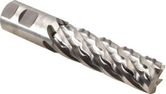 Niagara Cutter - 1-1/4", 6 Flute, Single End, Cobalt, Corner Chamfer End Mill - 6-1/2" OAL, Right Hand Flute, 4" LOC, Right Hand Cut - USA Tool & Supply