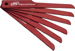 Ingersoll-Rand - 4" Long x 1/2" Thick, Bi-Metal Reciprocating Saw Blade - Scroll Profile, 10 to 14 TPI, Toothed Edge - USA Tool & Supply