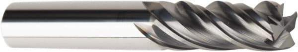American Tool Service - 3/8", 4 Flute, Single End, Solid Carbide, 0.02" Corner Radius End Mill - 2-1/2" OAL, Right Hand Flute, 1-1/4" LOC, Right Hand Cut - USA Tool & Supply