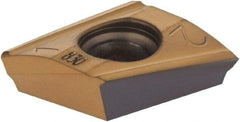 Iscar - T290 LNHT100405 Grade IC830 Carbide Milling Insert - TiAlN/TiN Finish, 0.3504" Thick, 0.5mm Corner Radius - USA Tool & Supply
