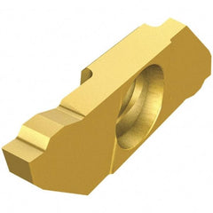 Iscar - SCIL22150 IC1008 Grade, 0.0591" Cutting Width, Carbide Cutoff Insert - 16° Right Hand Lead Angle, TiAlN/TiN Coated, Single End - USA Tool & Supply