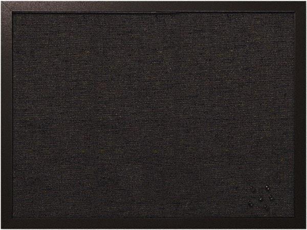 MasterVision - 17.72" Wide x 23.62" High Cork Bulletin Board - Fabric, Black - USA Tool & Supply