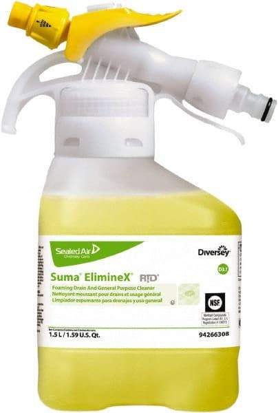 Diversey - 50.7 oz Liquid Drain Opener - Chlorine Scent, Trigger Spray Can - USA Tool & Supply