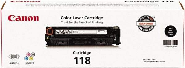 Canon - Black Toner Cartridge - Use with Canon Laser Printers - USA Tool & Supply