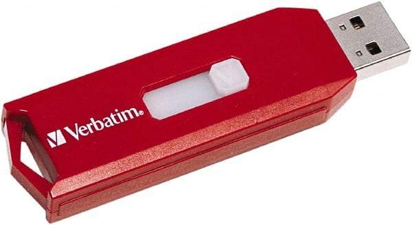 Verbatim - 16GB Red Flash Drive - Use with Windows Vista, 7 - USA Tool & Supply