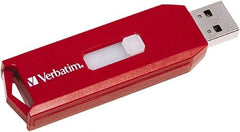 Verbatim - 8GB Red Flash Drive - Use with Windows Vista, 7 - USA Tool & Supply