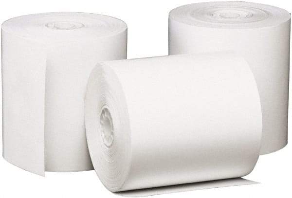 UNIVERSAL - White Adding Machine Paper Rolls - Use with Point of Sale Machines - USA Tool & Supply