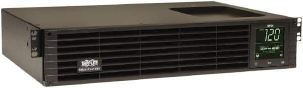 Tripp-Lite - 15 Amp, 1,500 VA, Tower & Rack Mount Line Interactive Backup Uninterruptible Power Supply - Backup 4.7 min with Full Load & 12 min with Half Load, 120 VAC Input & Output, 1,350 Watt Output, 1 Phases, 6 Outlets - USA Tool & Supply