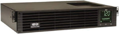 Tripp-Lite - 15 Amp, 1,500 VA, Tower & Rack Mount Line Interactive Backup Uninterruptible Power Supply - Backup 4.7 min with Full Load & 12 min with Half Load, 120 VAC Input & Output, 1,350 Watt Output, 1 Phases, 6 Outlets - USA Tool & Supply